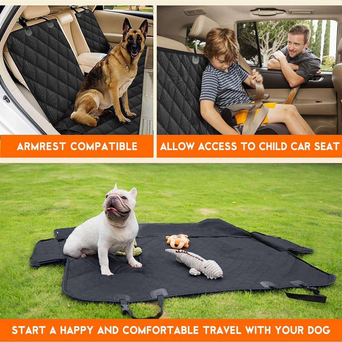Universal Dog Car Seat Cover – Waterproof, Non-Slip & Durable